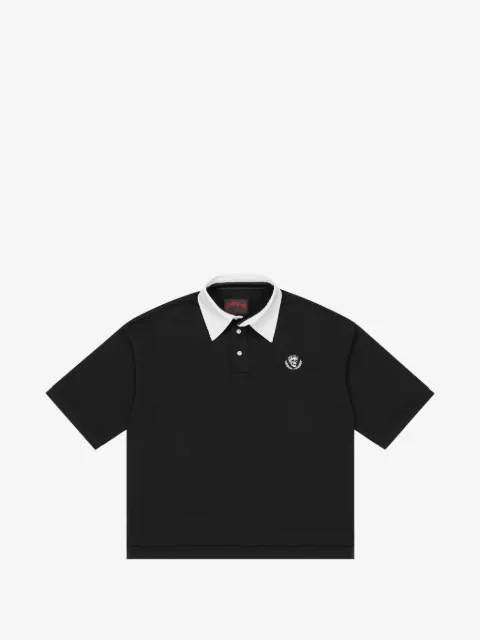 GODSPEED polo Victor Minimal de manga corta con distintivo