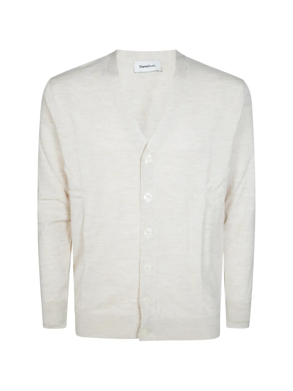 Diana Studio fine-knit V-neck cardigan - Toni neutri