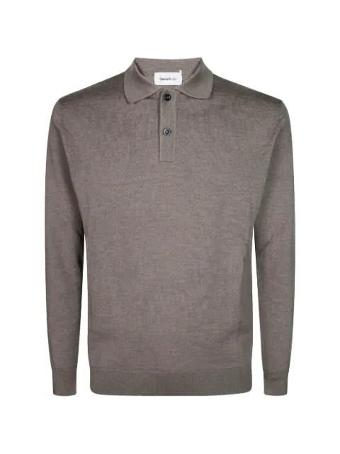 Diana Studio fine-knit long-sleeve polo shirt
