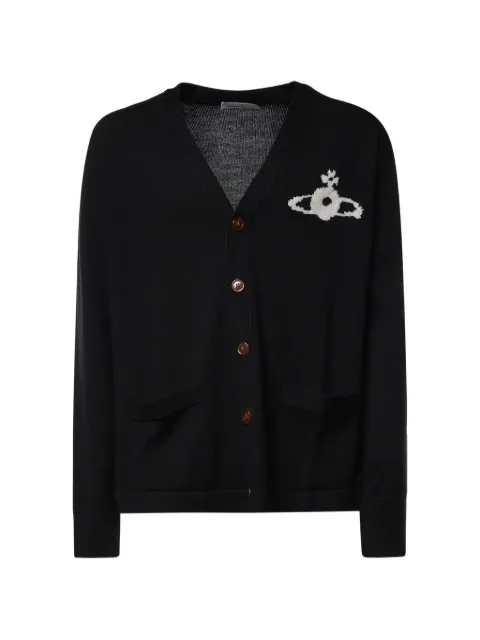 Vivienne Westwood Alex Orb-motif V-neck cardigan