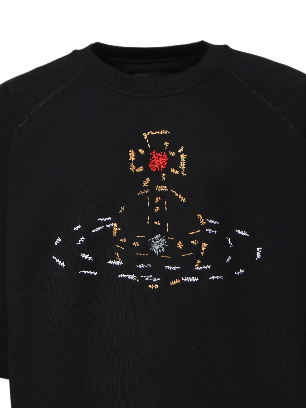 Vivienne Westwood Raglan sweater met korte mouwen Zwart