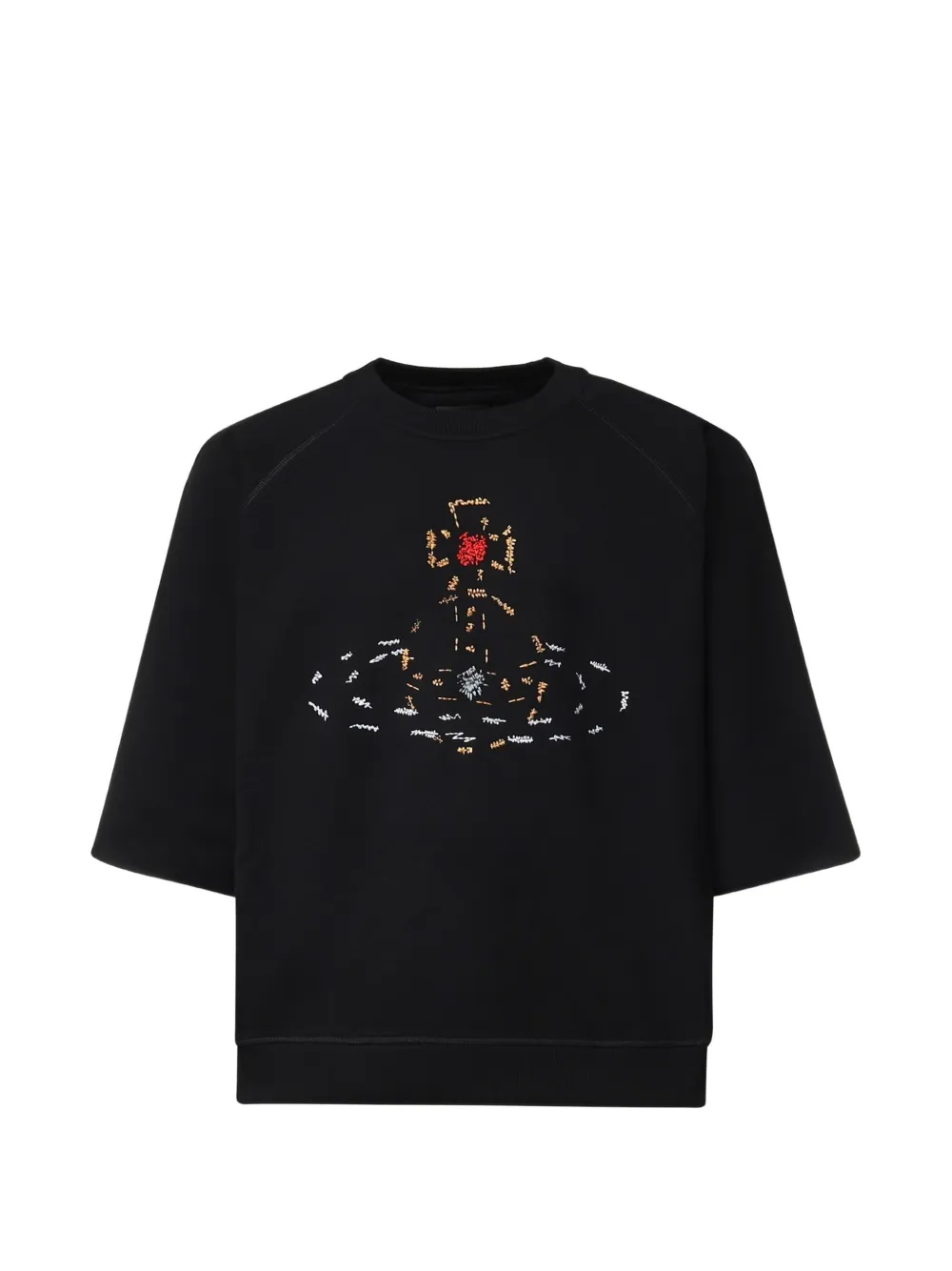 Vivienne Westwood short sleeve raglan sweatshirt - Nero