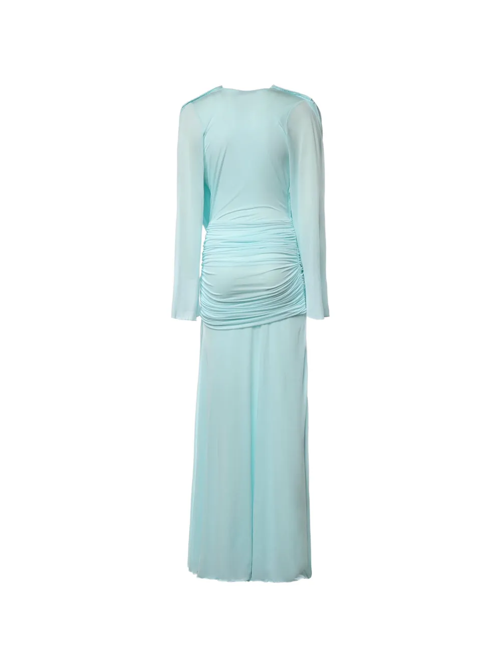 Christopher Esber draped long-sleeve maxi dress Blauw