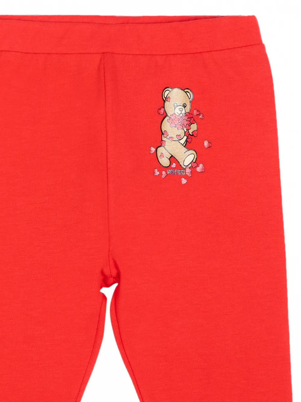 Moschino Kids Legging met teddybeerprint Rood