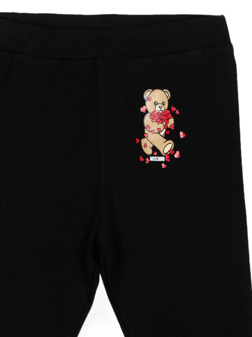 Moschino Kids Legging met teddybeerprint Zwart