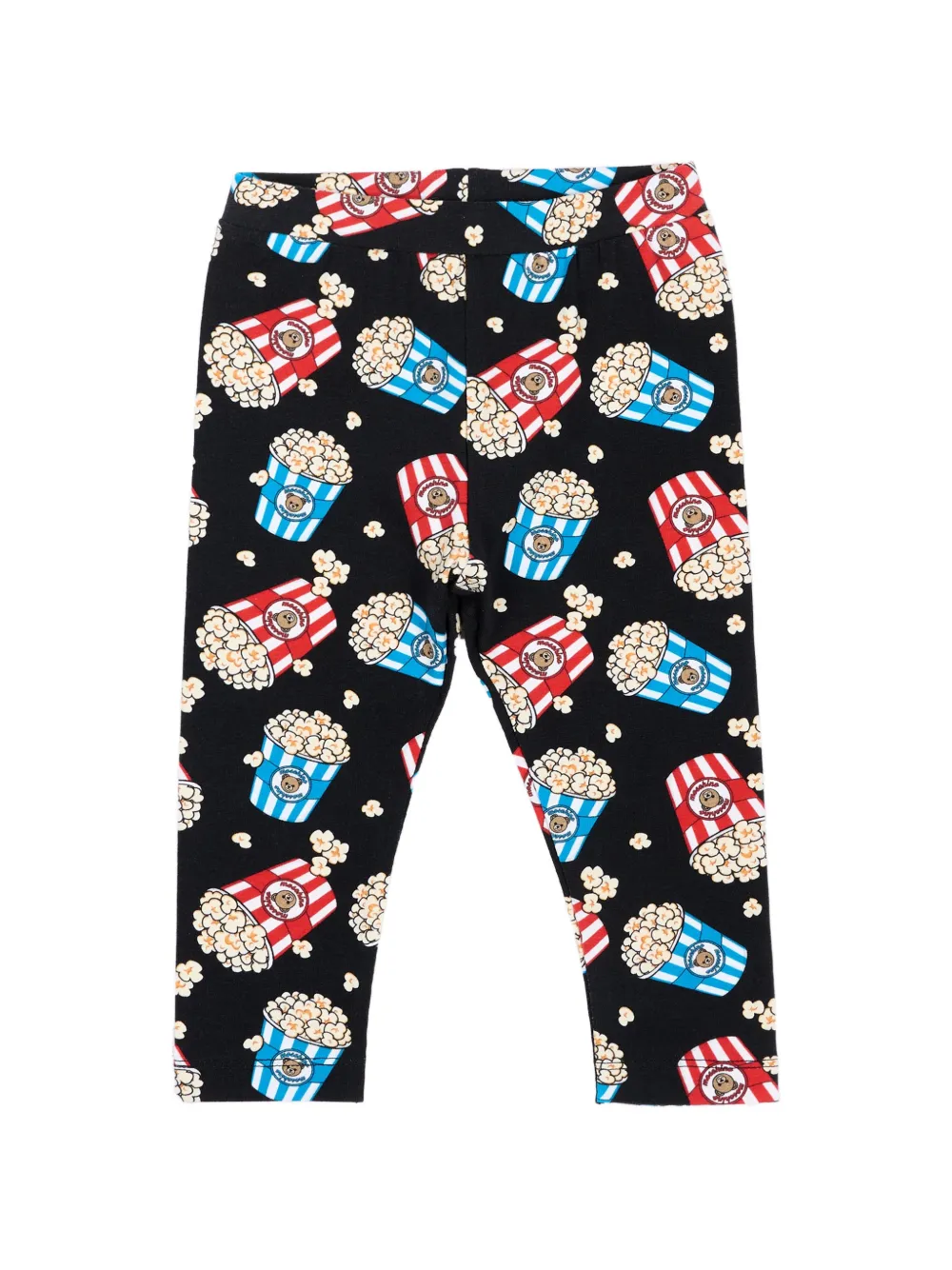 Moschino Kids popcorn-print leggings - Nero