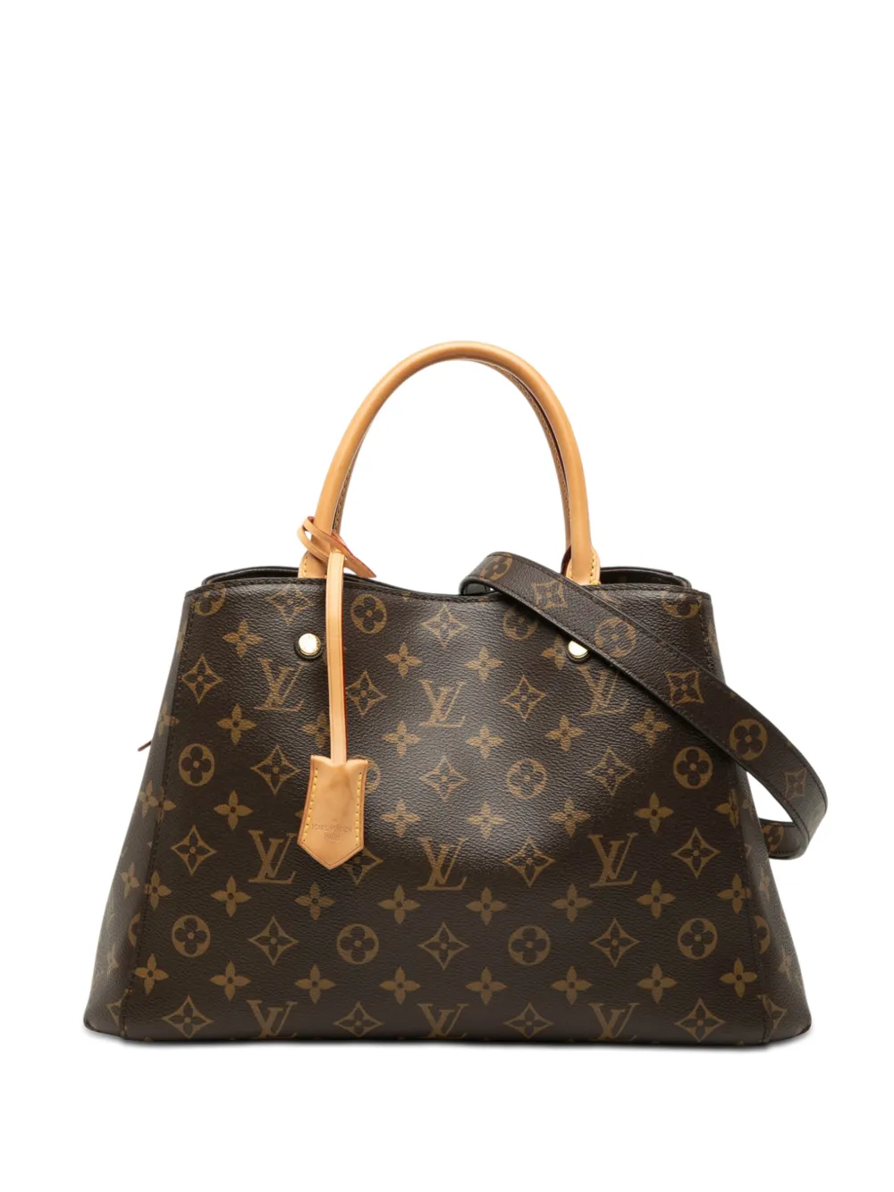 Louis Vuitton Pre-Owned Borsa a tracolla Montaigne MM con monogramma 2016 - Marrone