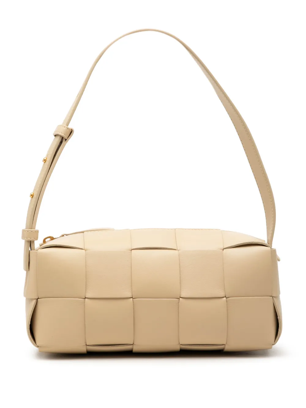 Bottega Veneta Pre-Owned 2012-2026 kleine Nappa Intrecciato Brick Cassette Schultertasche - Braun