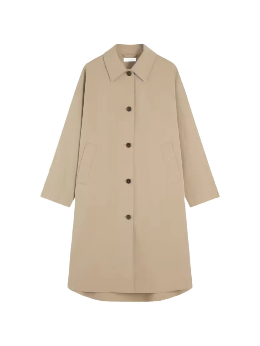 Tommy Hilfiger Button-up Collared Coat In 中性色