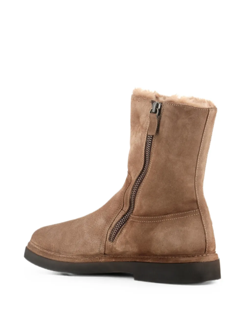 Alexander Hotto suede ankle boots Beige