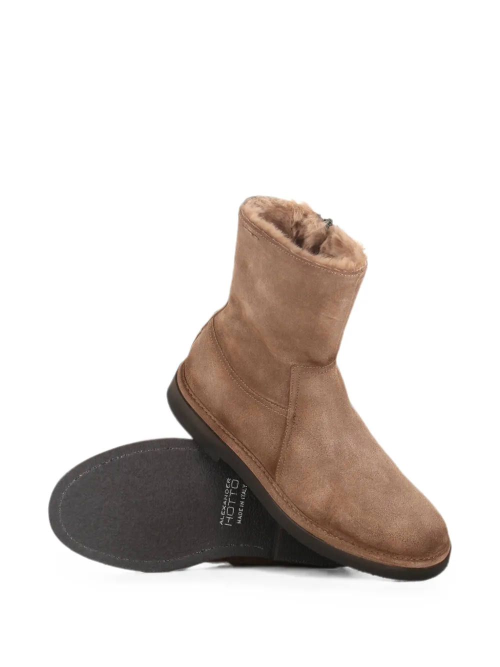 Alexander Hotto suede ankle boots Beige