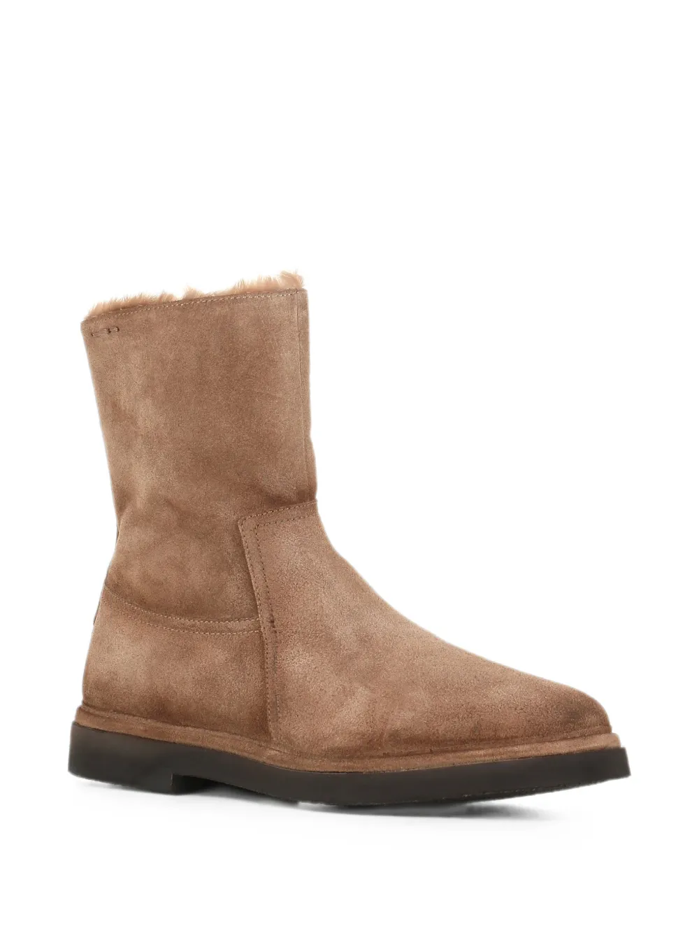 Alexander Hotto suede ankle boots Beige