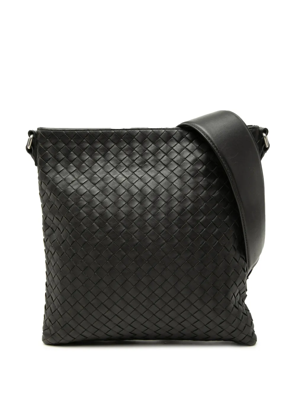 Bottega Veneta Pre-Owned 2012-2026 Nappa Intrecciato Messenger Bag crossbody bag - Black