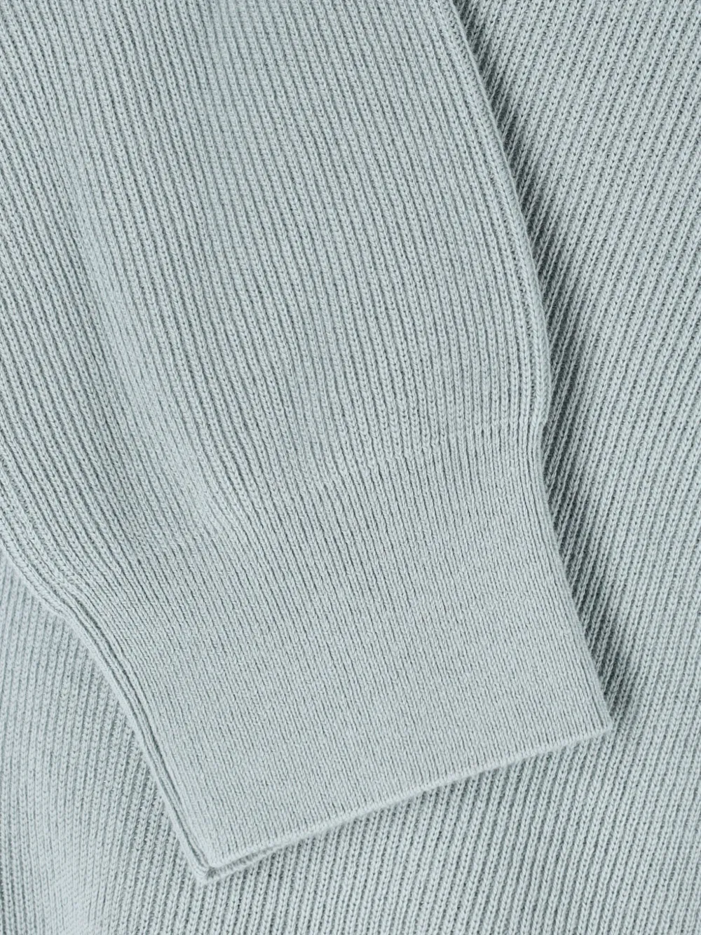 Closed Ribgebreide trui Blauw