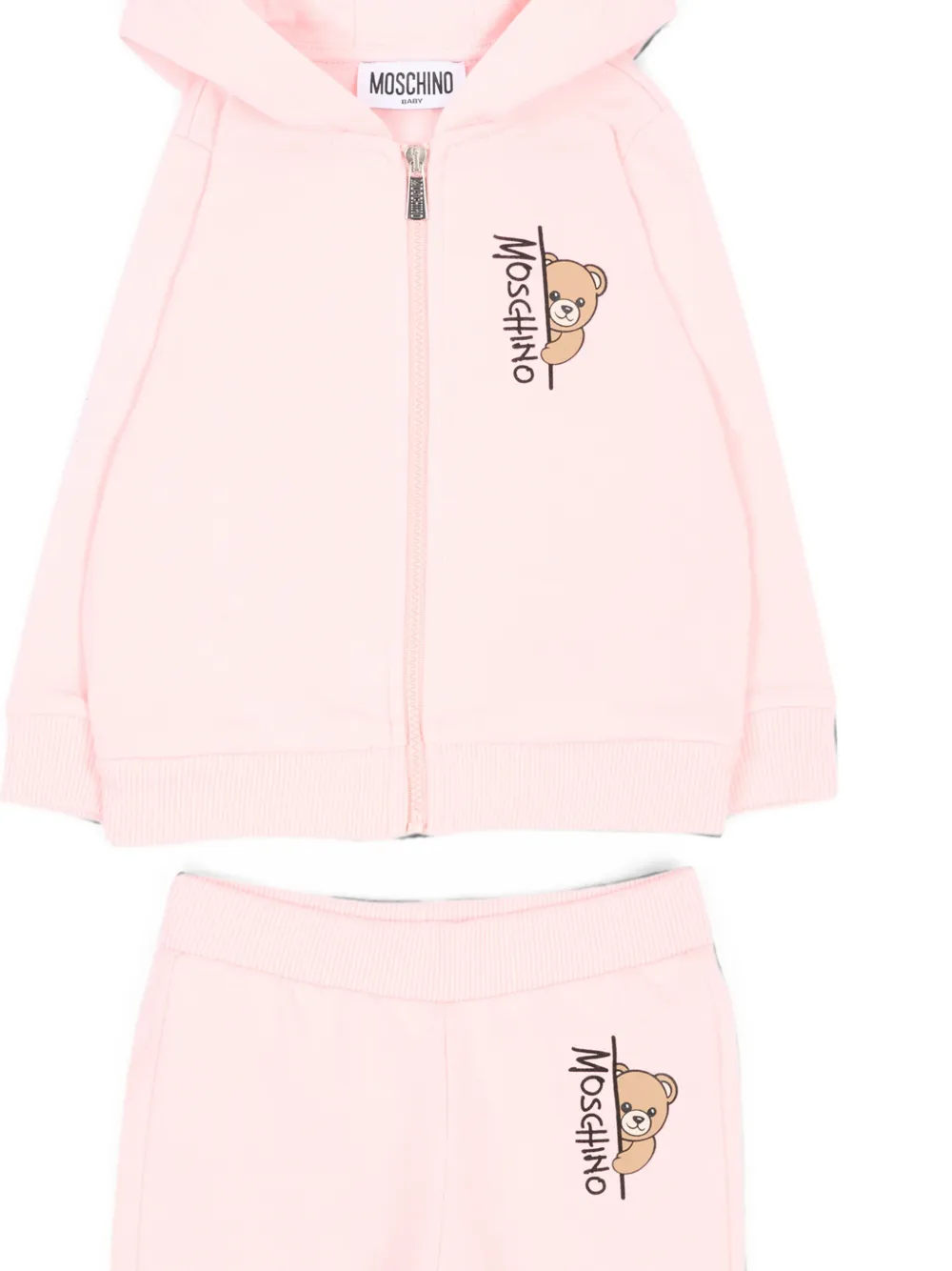 Moschino Kids Trainingspak met teddybeerprint Roze