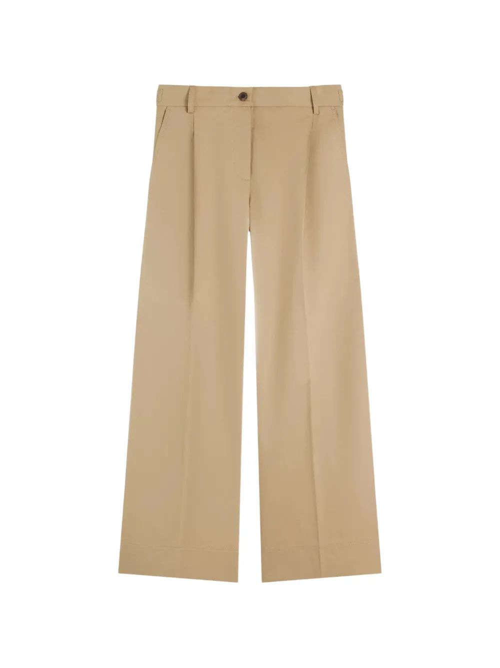 Tommy Hilfiger pleated wide-leg trousers - Toni neutri