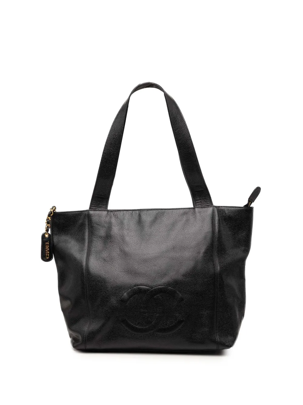 CHANEL Pre-Owned 1997-1999 CC Caviar tote bag - Black