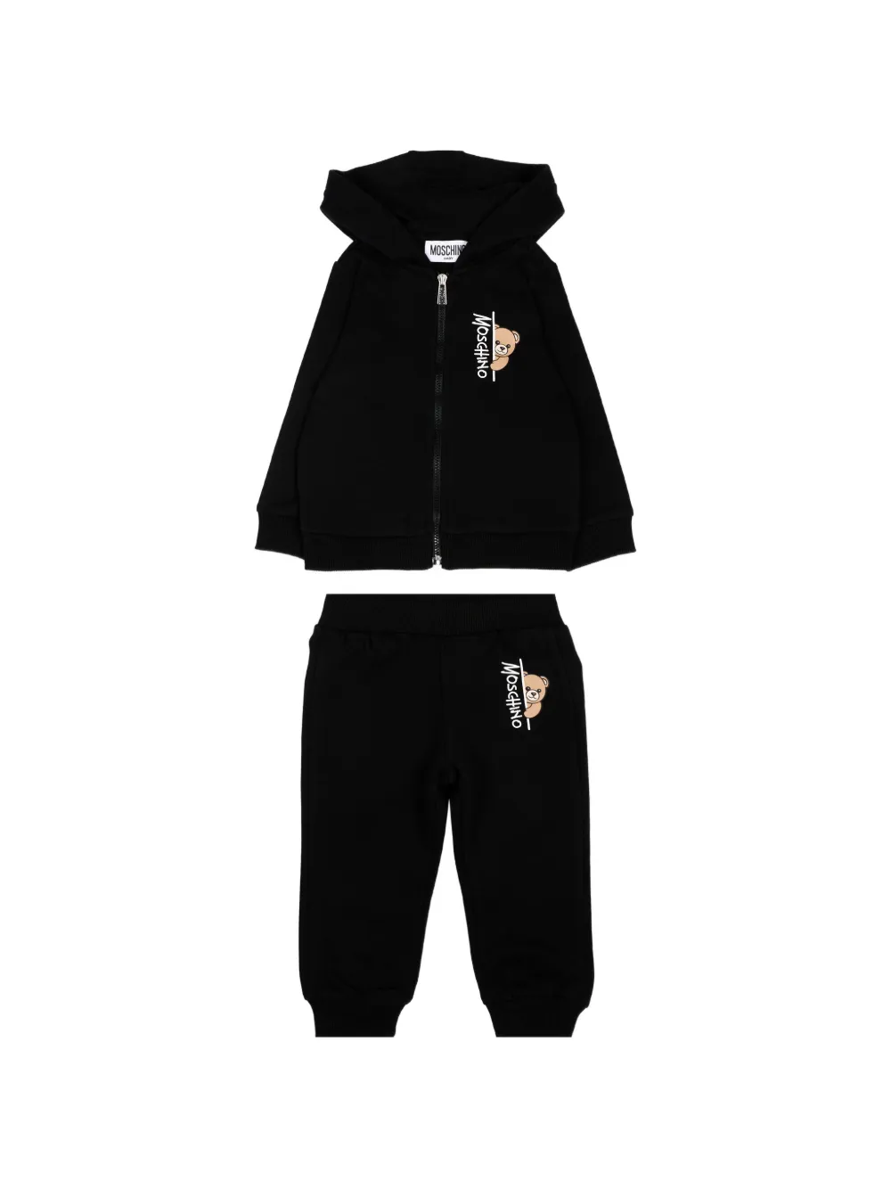 Moschino Kids teddy bear tracksuit - Nero