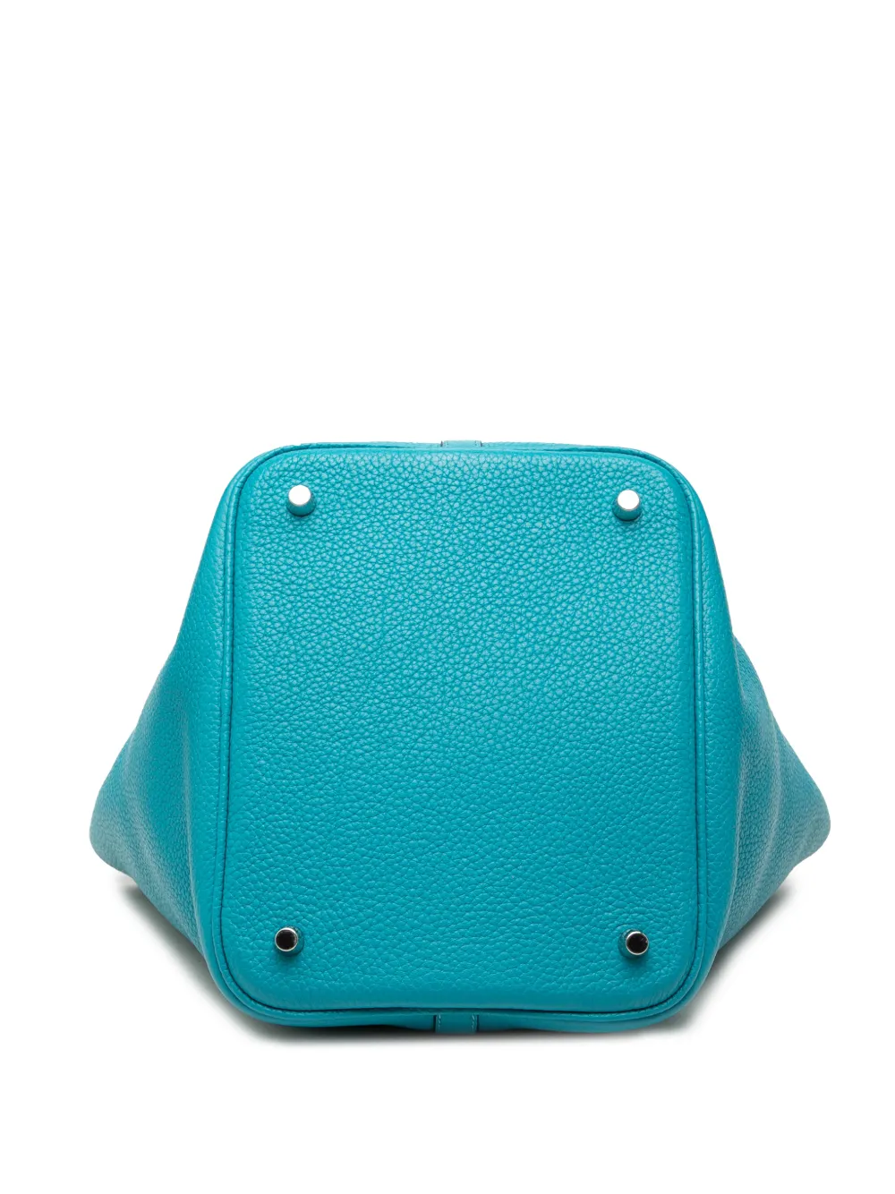 Hermès Pre-owned 2014 Clemence Picotin Lock 22 Handbag in Blue, view 4