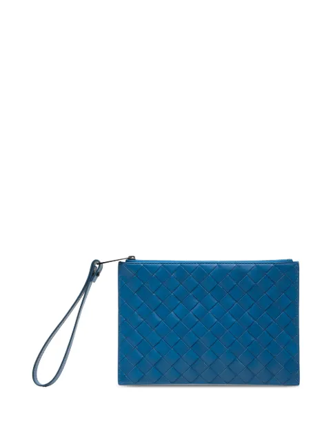 Bottega Veneta Pre-Owned 2012-2026 Nappa Intrecciato Flat Wristlet Pouch clutch bag