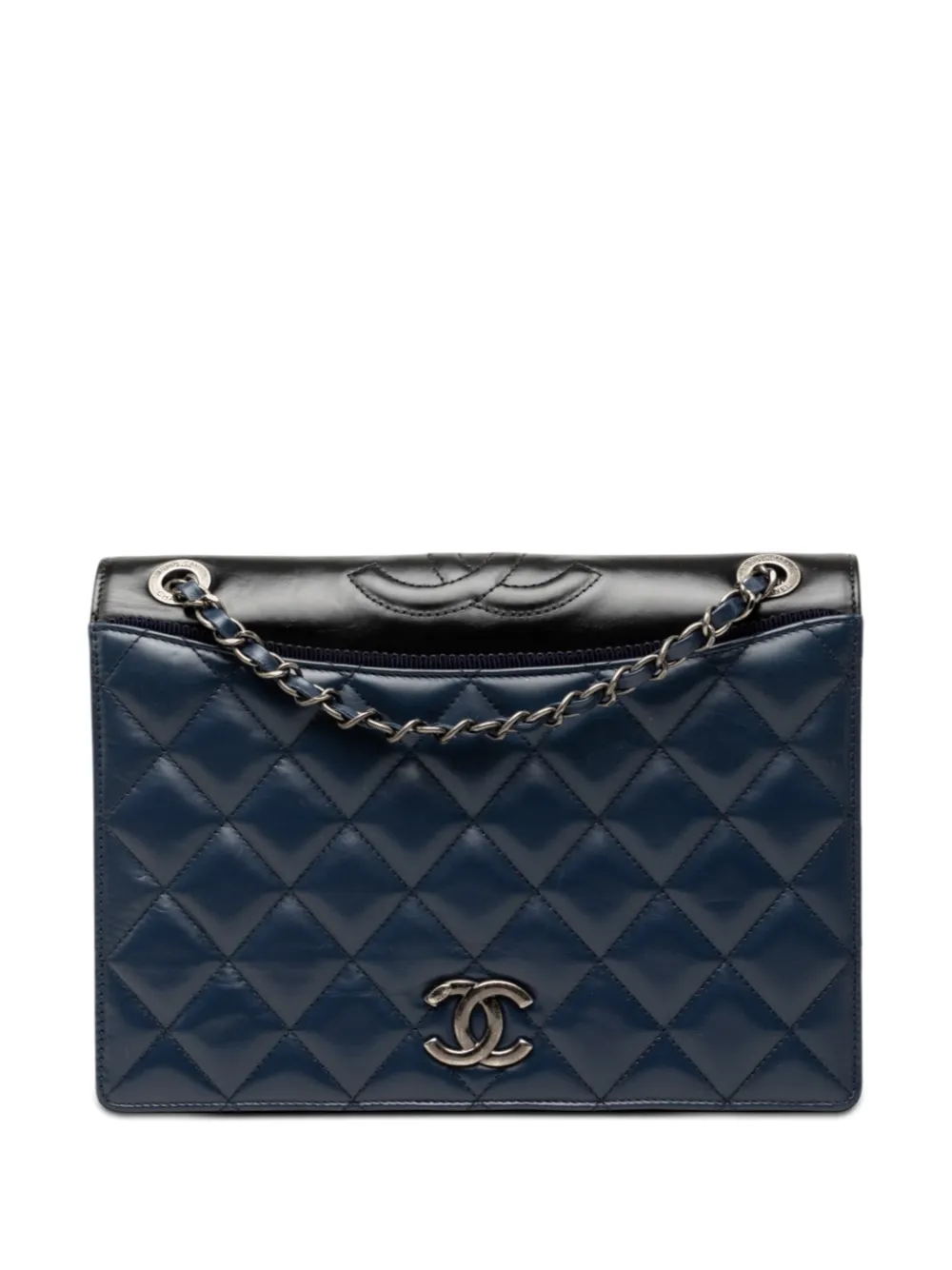 CHANEL Pre-Owned 2015-2016 Small Quilted Calfskin Ballerine Flap crossbody bag - Blue