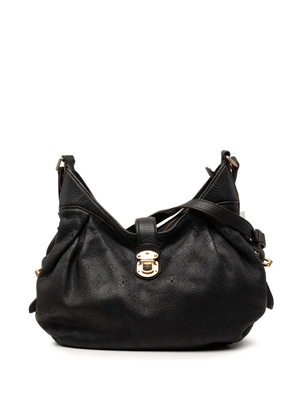 Louis Vuitton Pre-Owned 2008 Monogram Mahina XS Umhängetasche - Schwarz