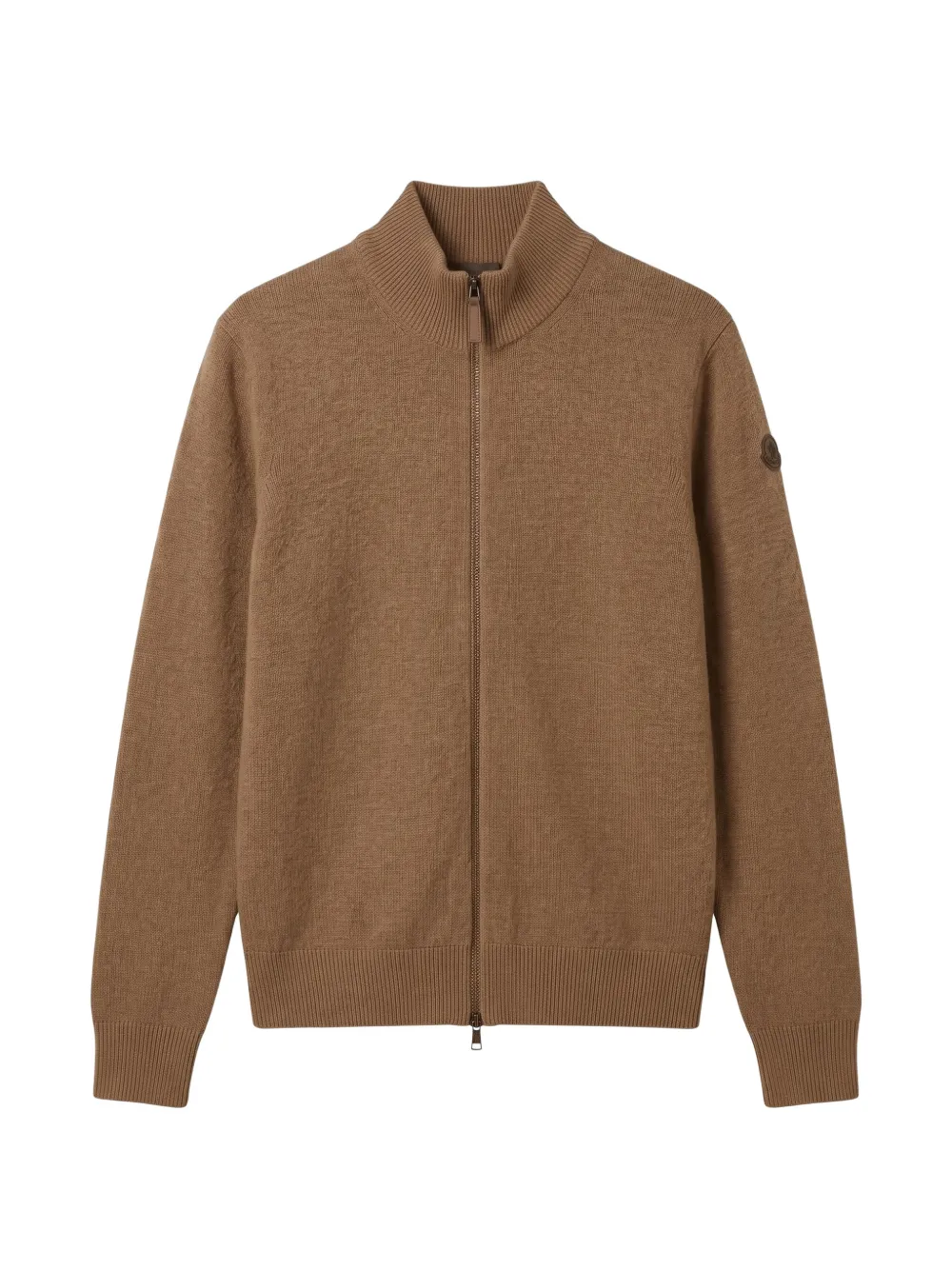 Moncler wool & cashmere zip-up cardigan Bruin