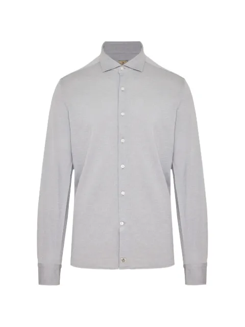 Sonrisa piqué-weave long-sleeve shirt