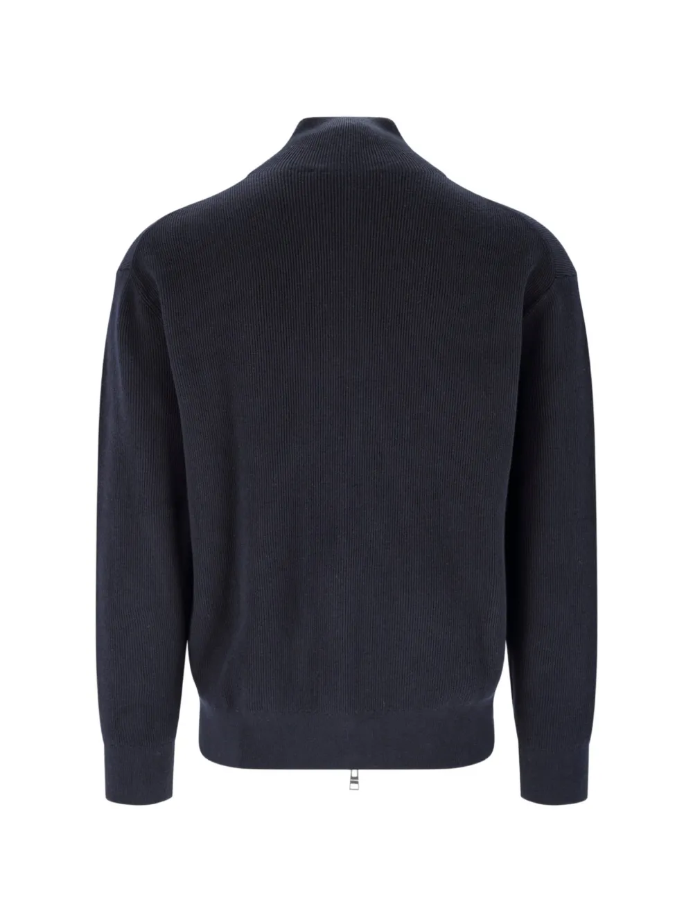Closed Ribgebreid vest Blauw