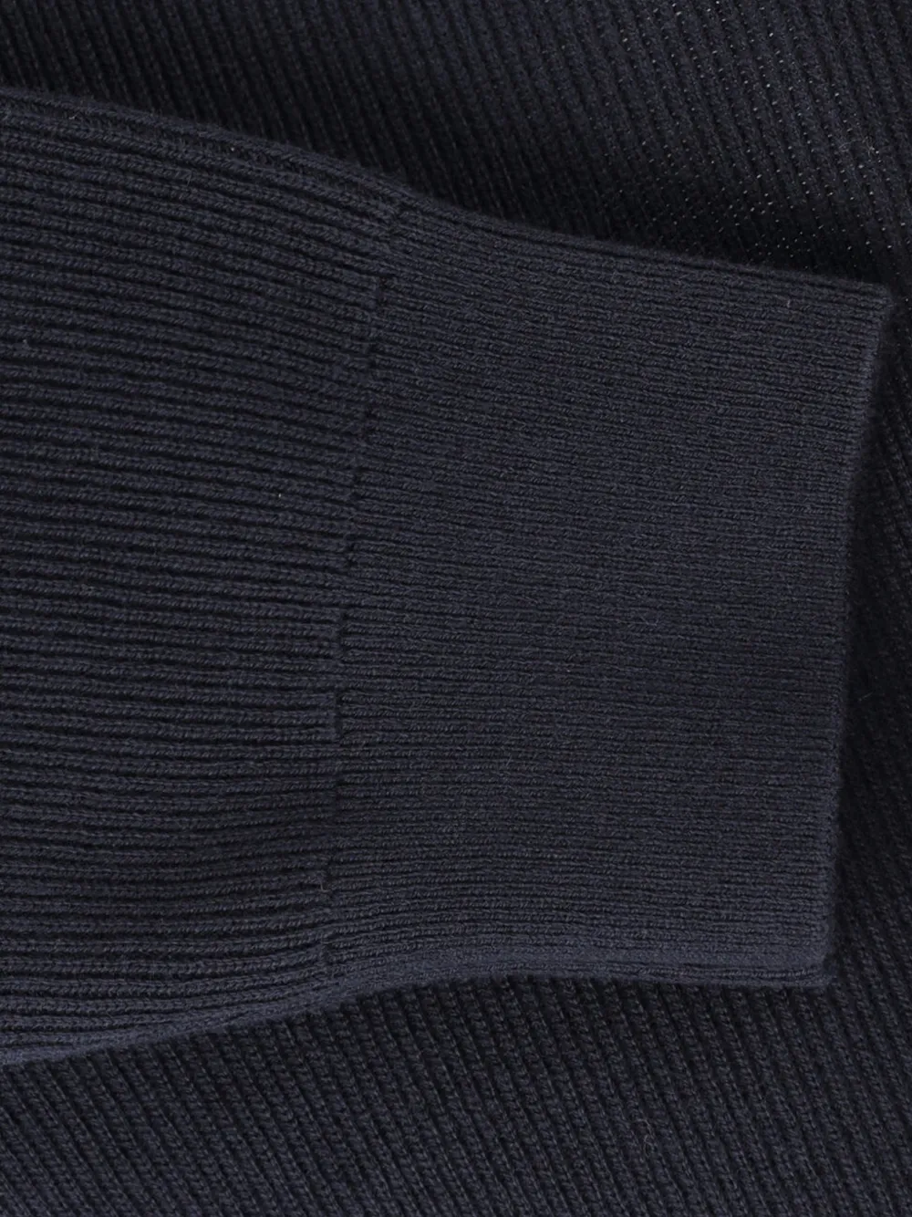 Closed Ribgebreid vest Blauw