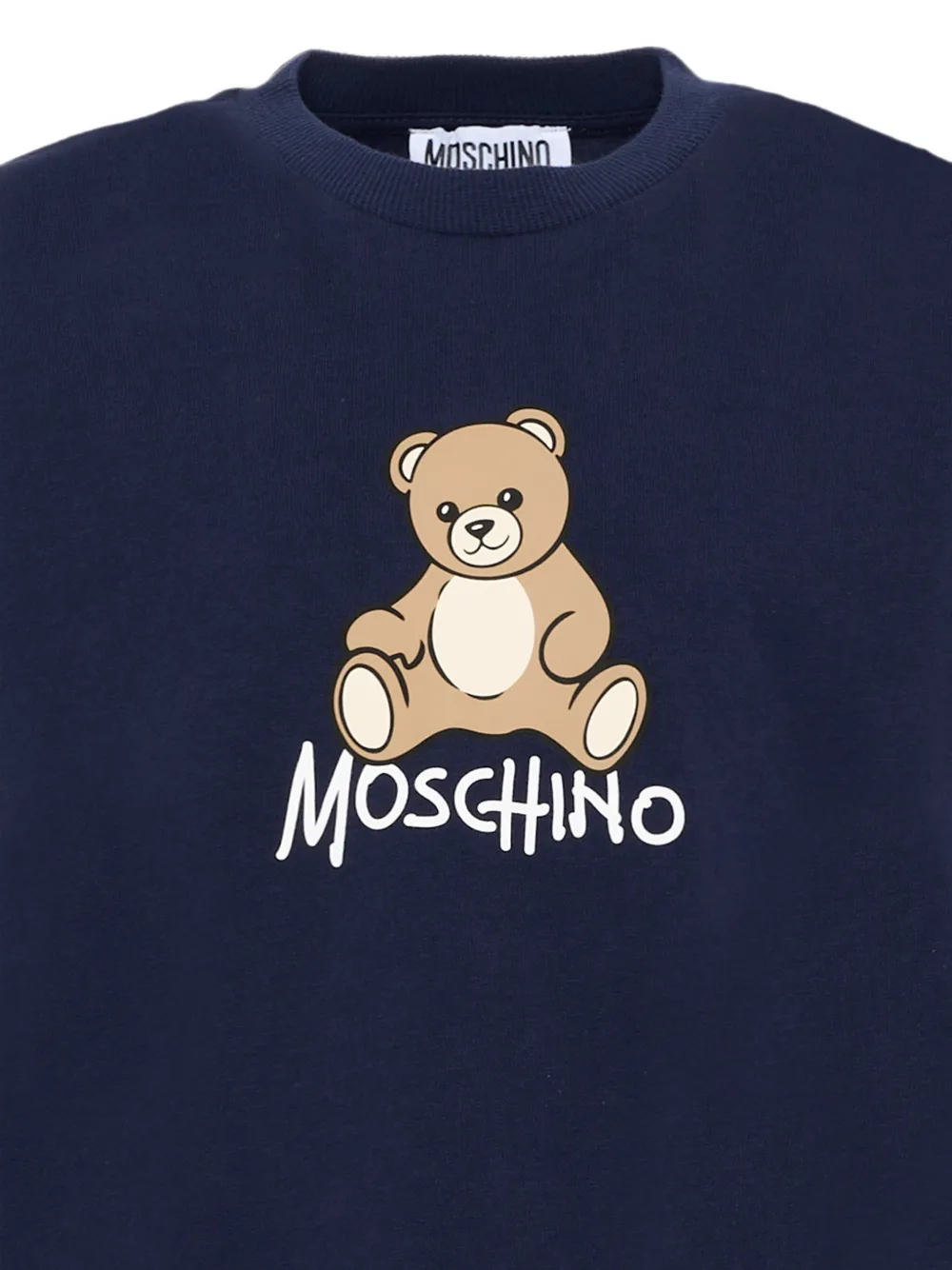 Moschino Kids T-shirt met logoprint Blauw