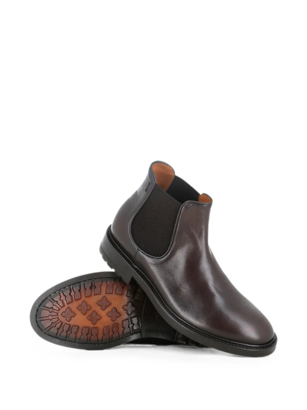 Alexander Hotto elasticated-panel leather boots Bruin