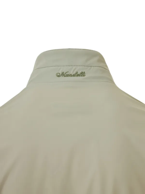 Enrico Mandelli logo-embroidered zip-up Jacket | Green | FARFETCH