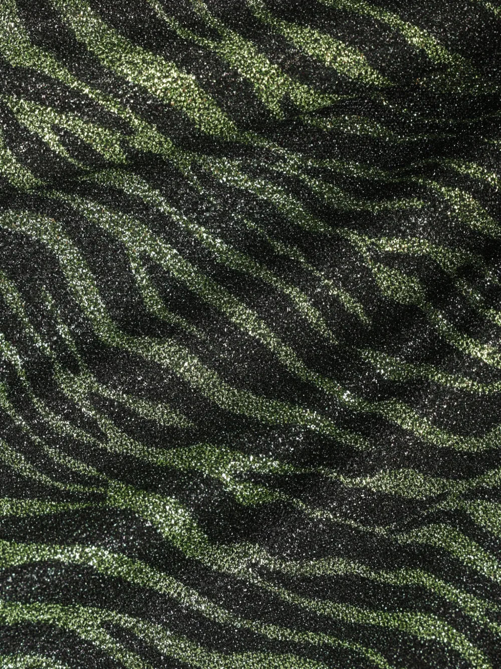 Oséree Lurex wikkeldoek met dieren-print Zwart