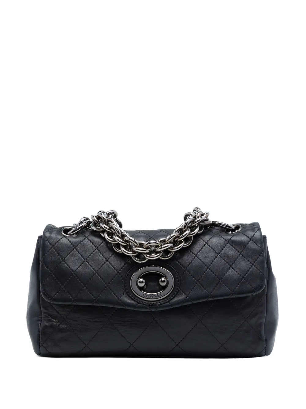 CHANEL Pre-Owned 2006-2008 Quilted Calfskin Bijoux Ring Chain Flap shoulder bag - Black