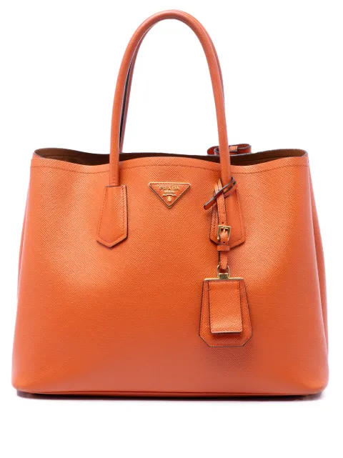 Prada Pre-Owned 2000-2013 Medium Saffiano Cuir Double Handle satchel