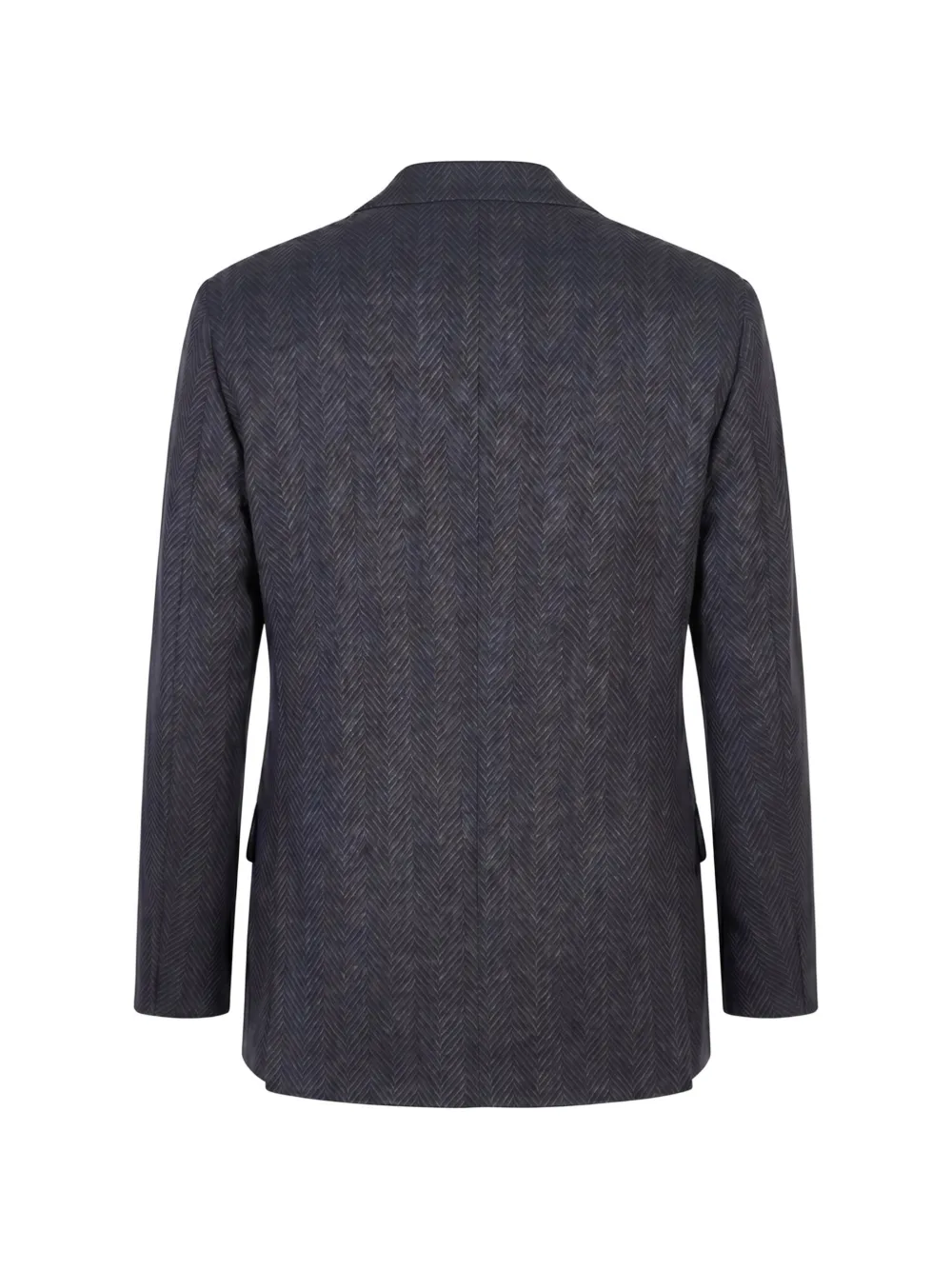 Brunello Cucinelli Blazer met visgraatpatroon Blauw