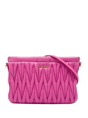 Miu Miu Pre-Owned 2010-2026 Matelasse Nappa Frame Clutch With
