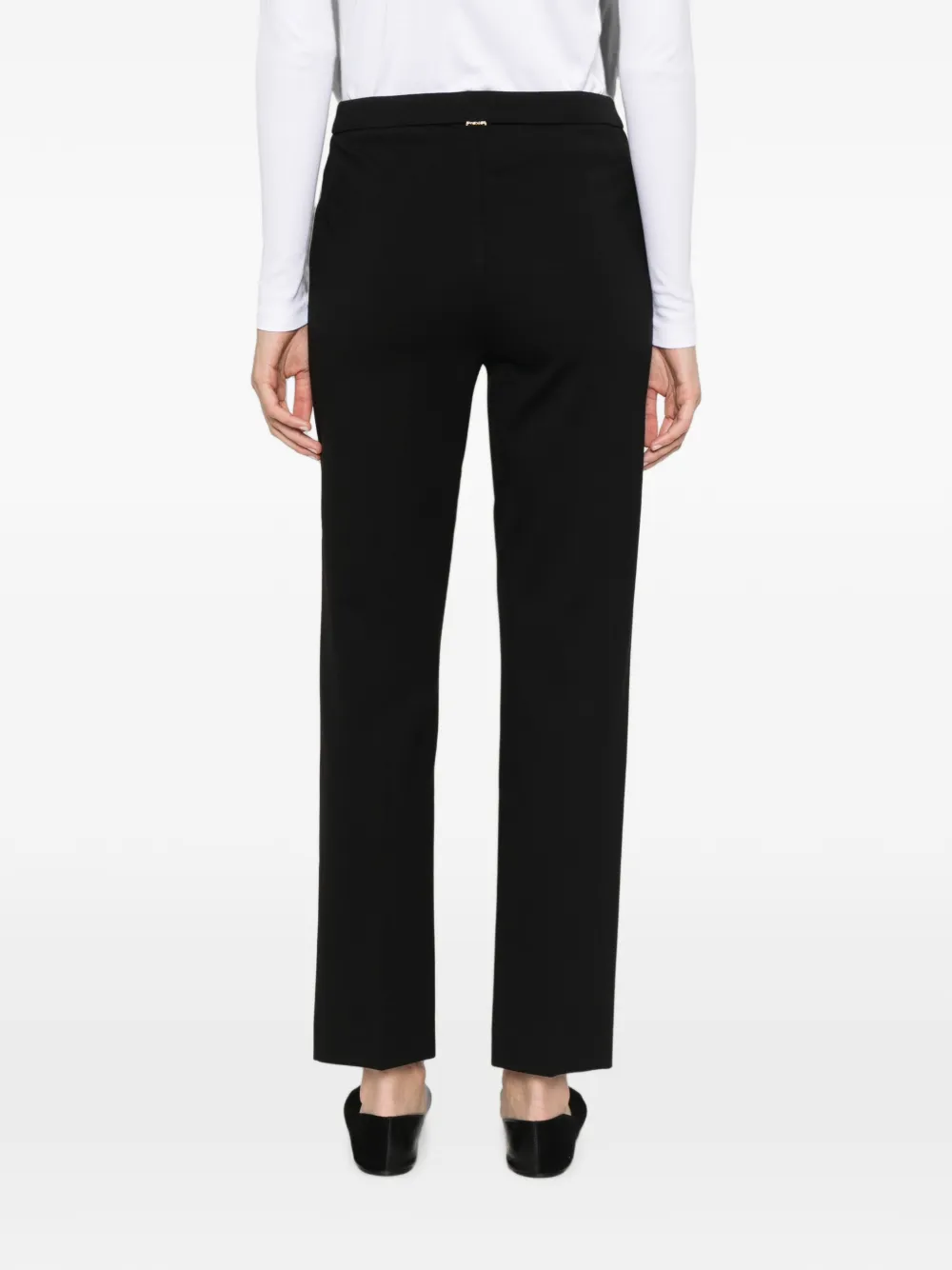 TWINSET Straight broek met verborgen sluiting Zwart