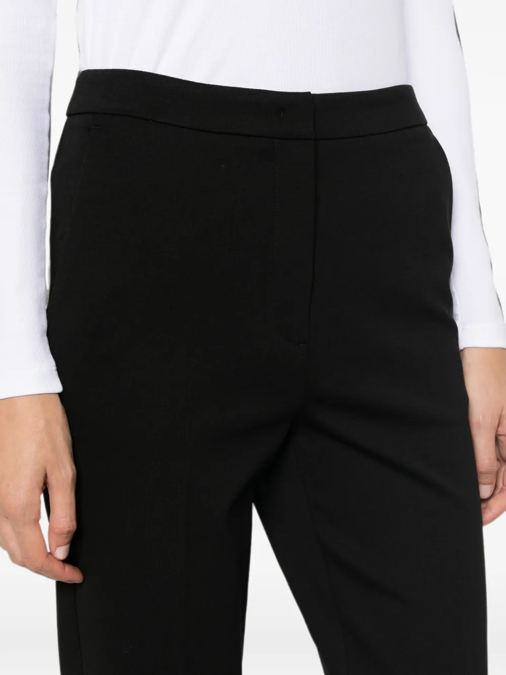 TWINSET Straight broek met verborgen sluiting Zwart