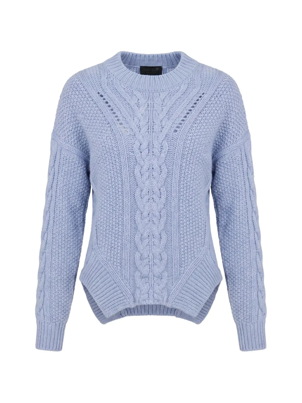 DONDUP Pullover mit Zopfmuster - Blau