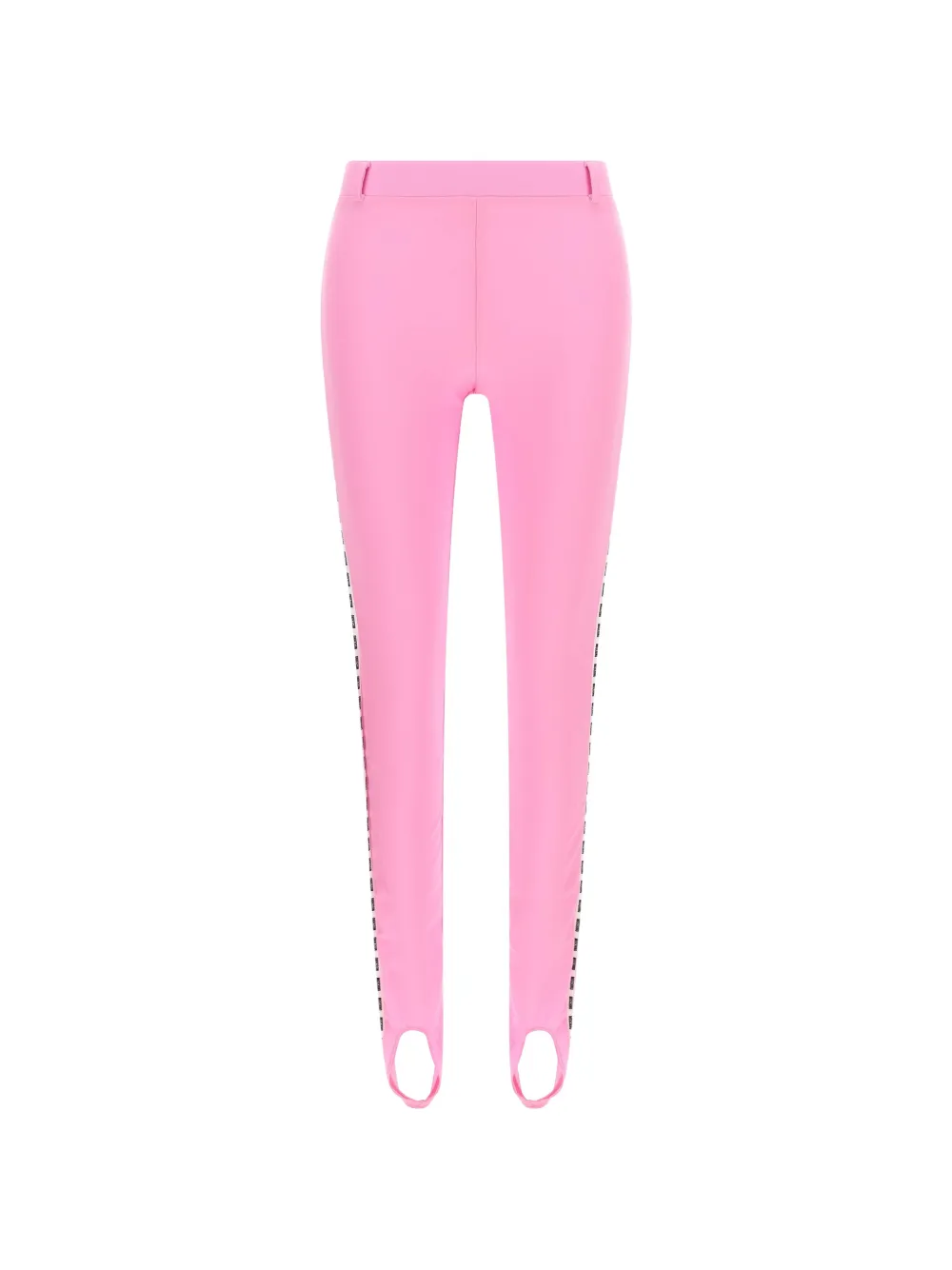 Moschino logo-tape stirrup leggings - Rosa