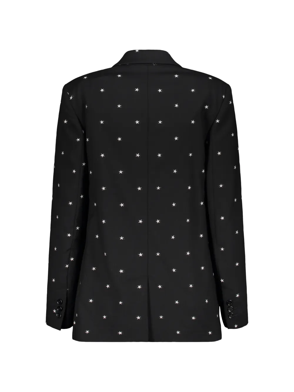 RED Valentino Blazer met dubbele rij knopen en sterrenprint Zwart
