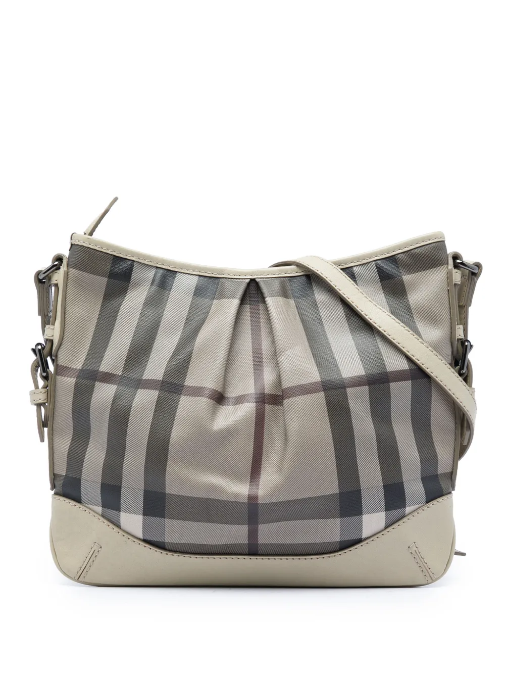 Burberry Pre-Owned Borsa a tracolla Smoke Check in tela cerata 2000-2017 - Grigio