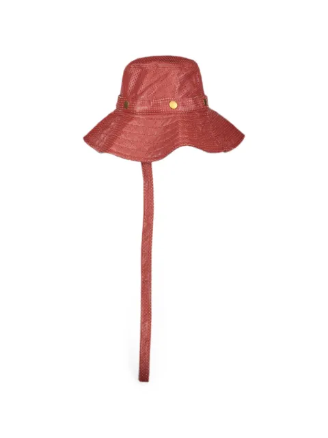 Cédric Charlier perforated-design bucket hat