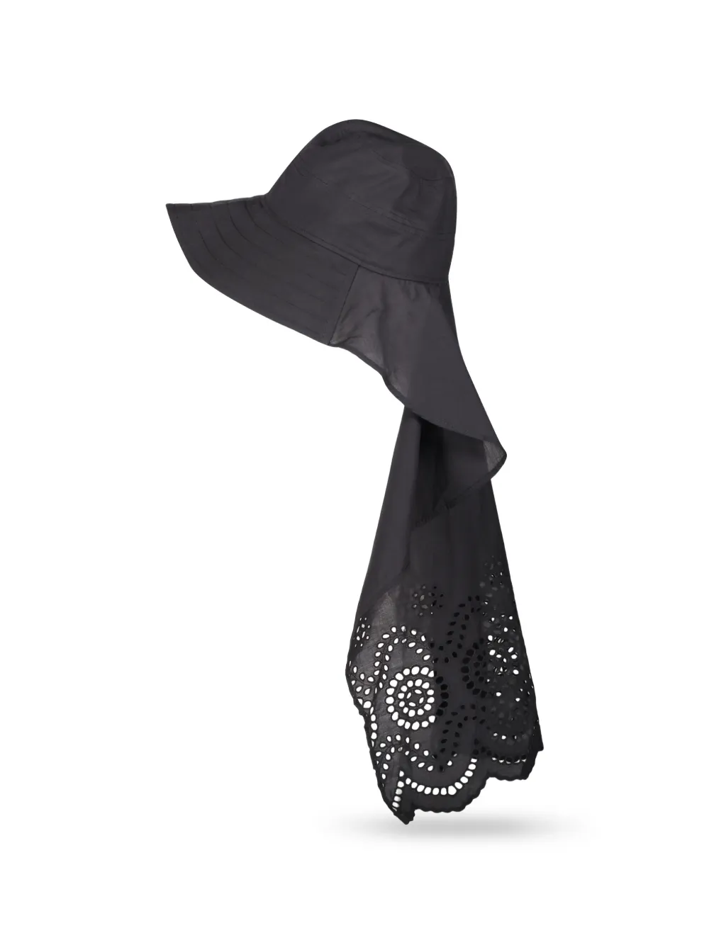 Cédric Charlier broderie-anglaise hat - Schwarz
