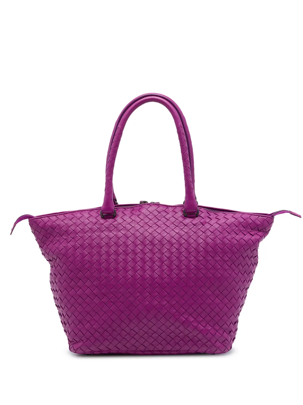Bottega Veneta Pre-Owned 2009 Nappa Intrecciato Zip tote bag - Purple