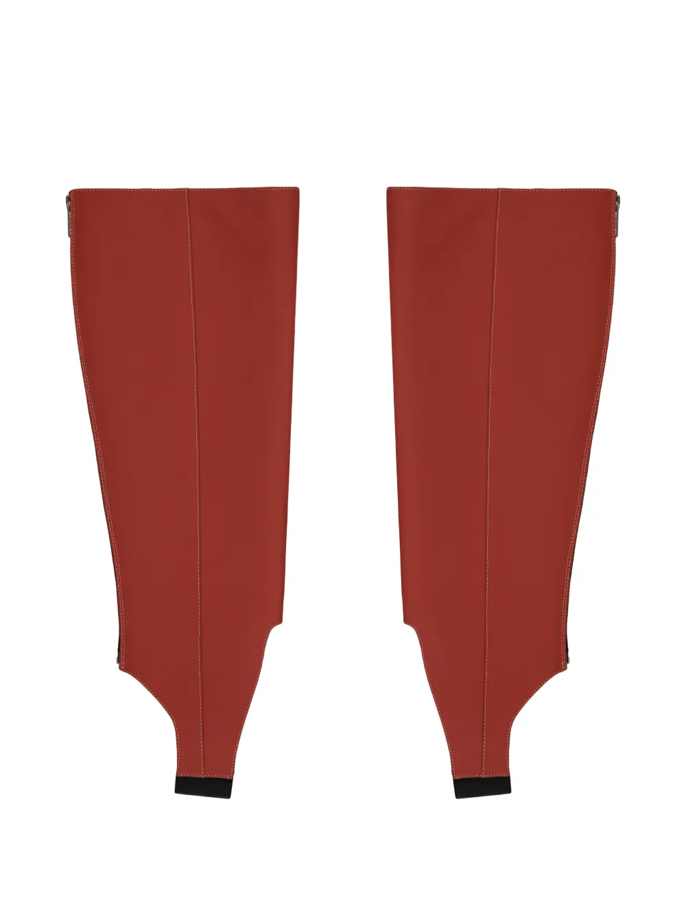 Cédric Charlier Steigbügel-Socken mit Reißverschluss - Rot