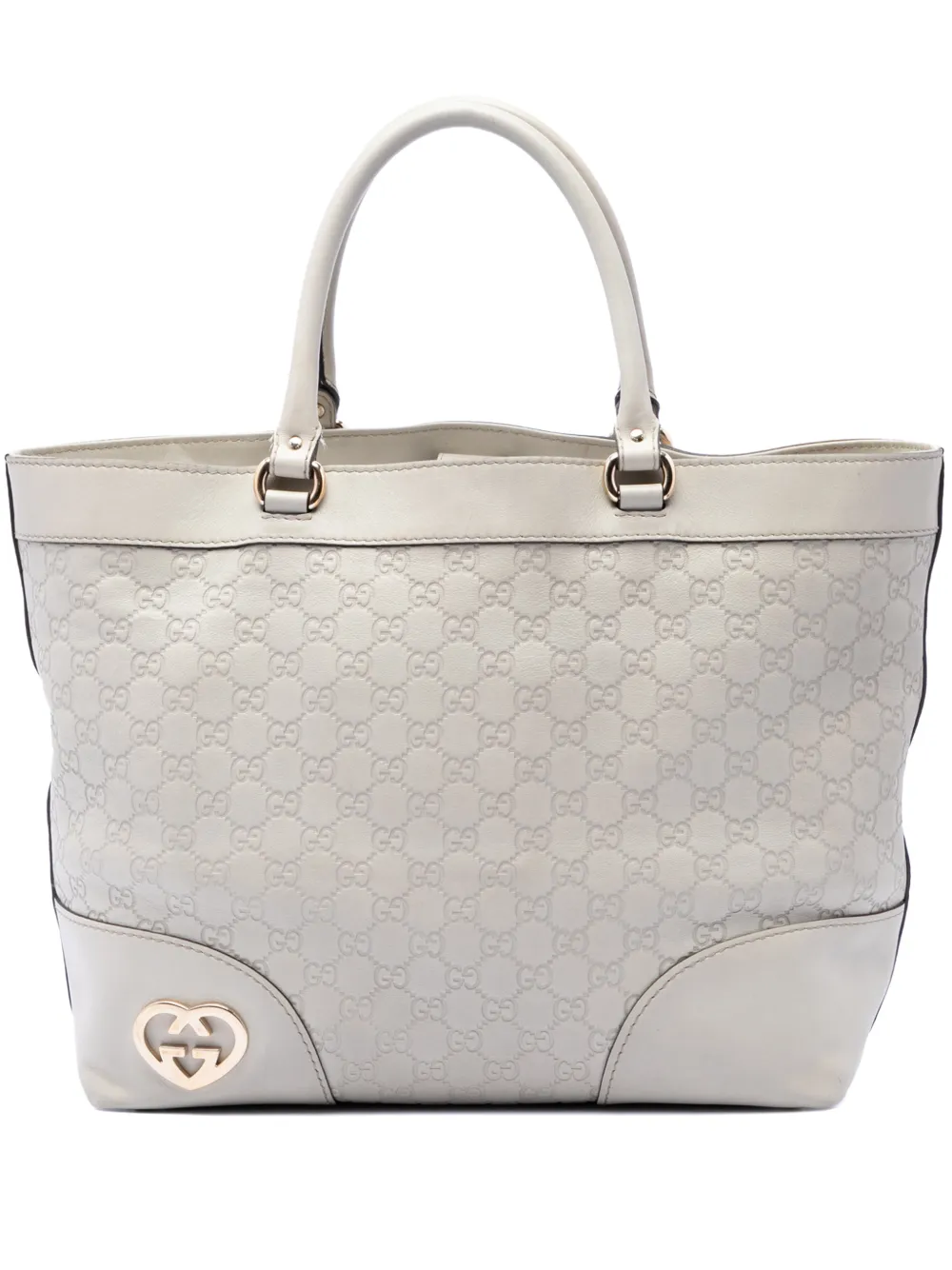 Gucci Pre-Owned Borsa tote Lovely Guccissima 2016-2026 - Bianco