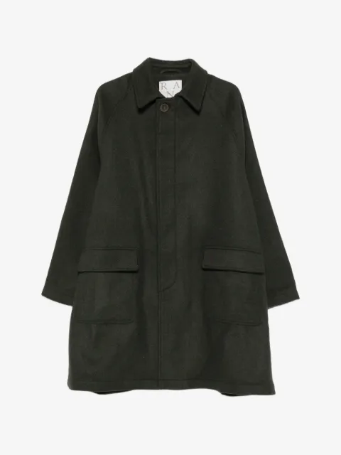 RANRA raglan-sleeve flap-pocket coat